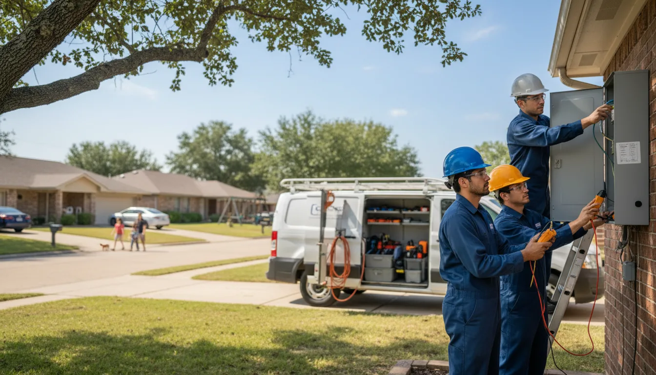 Certified electrician providing emergency electrical services in Sugar Land, TX